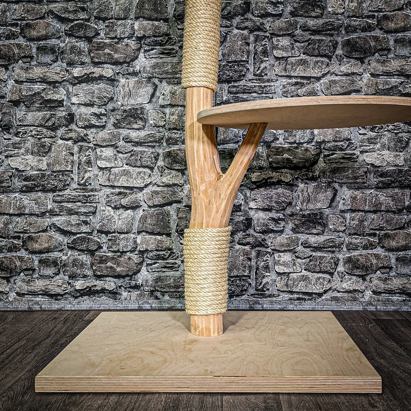 Naturkratzbaum 3178 Kratzbaum Natur Holz Design 95 cm hoch Katzenbaum