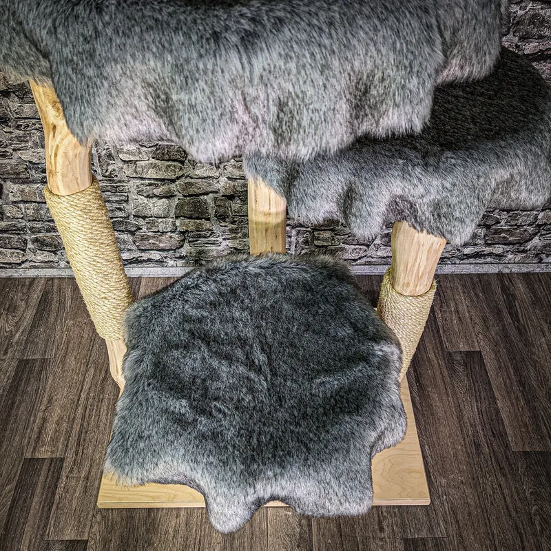 Naturkratzbaum 3177 Kratzbaum Natur Holz Design 206 cm hoch Katzenbaum