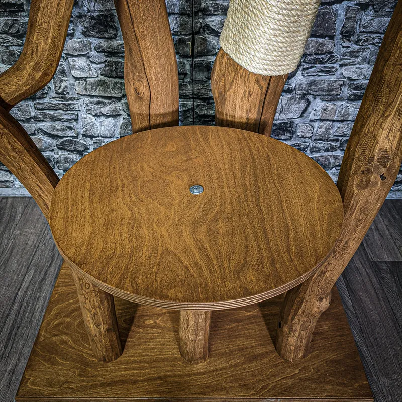 Outdoor Naturkratzbaum 3175 Kratzbaum Natur Holz Design 192 cm hoch Katzenbaum