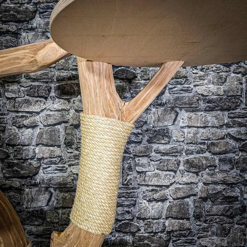 Naturkratzbaum 3132 Kratzbaum Natur Holz Design 208 cm hoch Katzenbaum