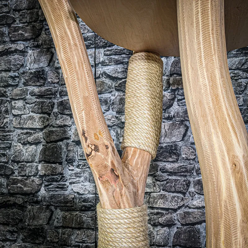 Naturkratzbaum 3130 Kratzbaum Natur Holz Design 198 cm hoch Katzenbaum