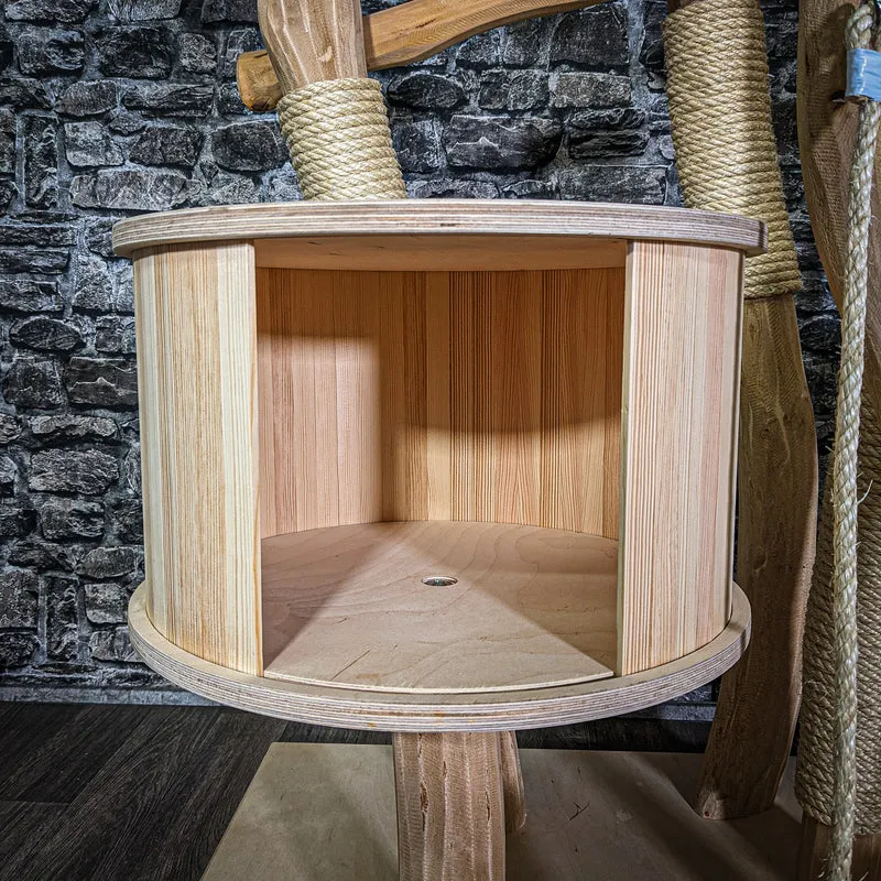 Naturkratzbaum 3128 Kratzbaum Natur Holz Design 178 cm hoch Katzenbaum