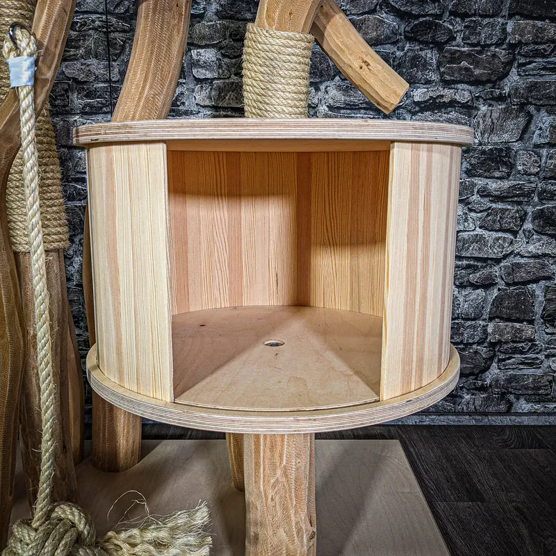 Naturkratzbaum 3121 Kratzbaum Natur Holz Design 178 cm hoch Katzenbaum