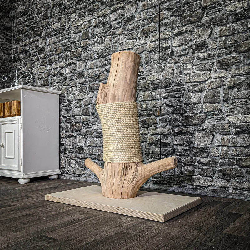 Kratzstamm 3116 Natur Holz Design Kratzbaum 80 cm hoch Naturkratzbaum