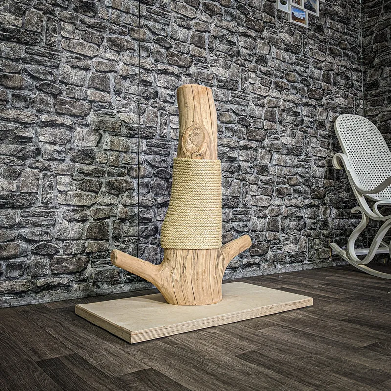 Kratzstamm 3116 Natur Holz Design Kratzbaum 80 cm hoch Naturkratzbaum