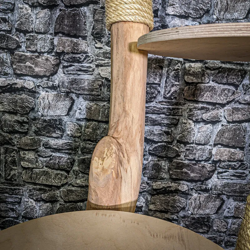 Naturkratzbaum 3113 Kratzbaum Natur Holz Design 180 cm hoch Katzenbaum