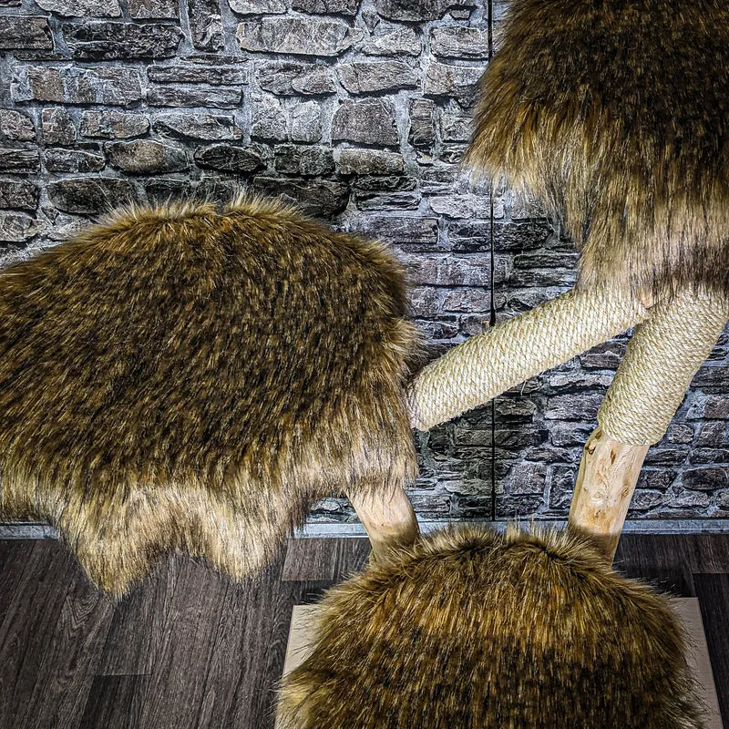 Naturkratzbaum 3111 Kratzbaum Natur Holz Design 122 cm hoch Katzenbaum