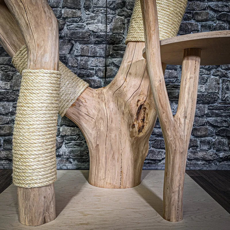 Naturkratzbaum 3110 Kratzbaum Natur Holz Design 180 cm hoch Katzenbaum