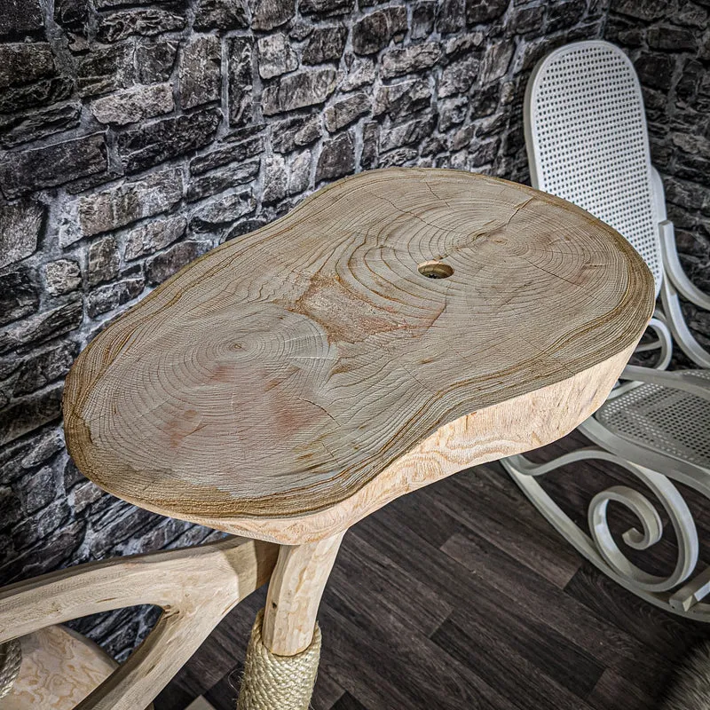 Naturkratzbaum 3101 Kratzbaum Natur Holz Design 145 cm hoch Katzenbaum