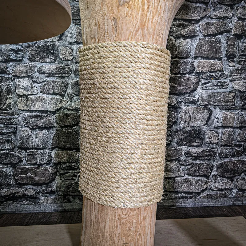Naturkratzbaum 3105 Kratzbaum Natur Holz Design 176 cm hoch Katzenbaum