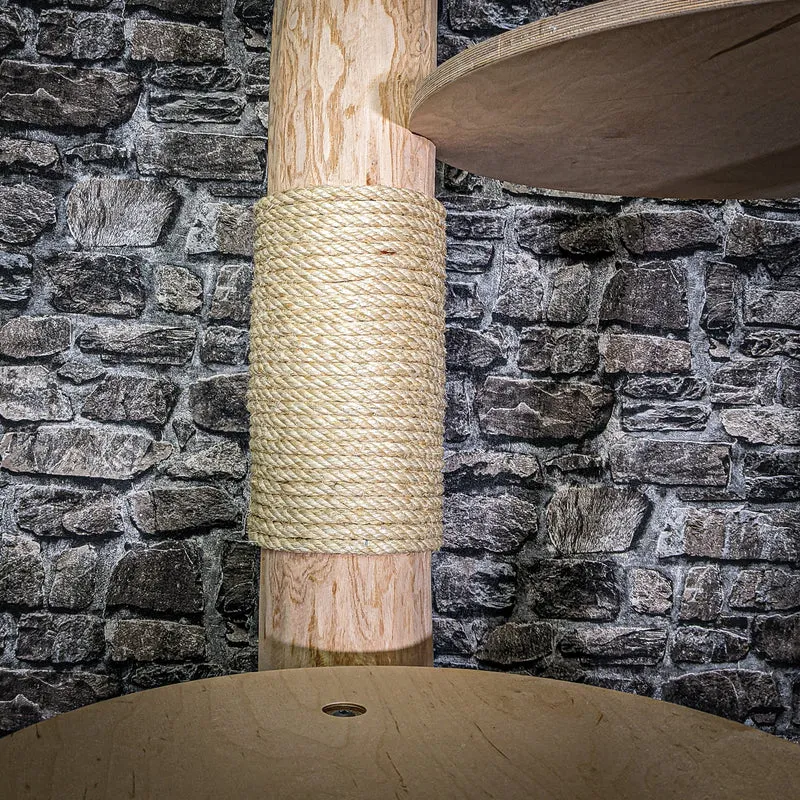 Naturkratzbaum 3105 Kratzbaum Natur Holz Design 176 cm hoch Katzenbaum