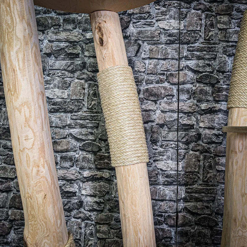 Naturkratzbaum 3099 Kratzbaum Natur Holz Design 200 cm hoch Katzenbaum