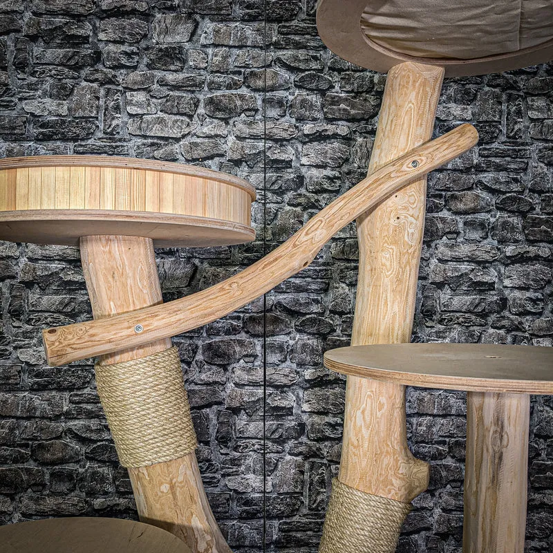 Naturkratzbaum 3097 Kratzbaum Natur Holz Design 176 cm hoch Katzenbaum