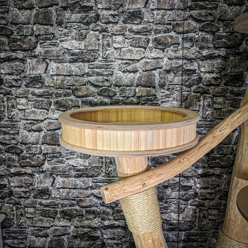 Naturkratzbaum 3097 Kratzbaum Natur Holz Design 176 cm hoch Katzenbaum
