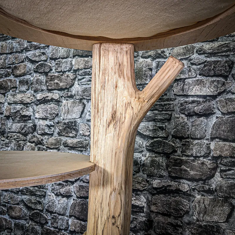 Naturkratzbaum 3094 Kratzbaum Natur Holz Design 144 cm hoch Katzenbaum