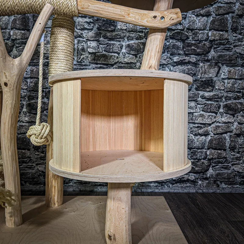 Naturkratzbaum 3093 Kratzbaum Natur Holz Design 160 cm hoch Katzenbaum
