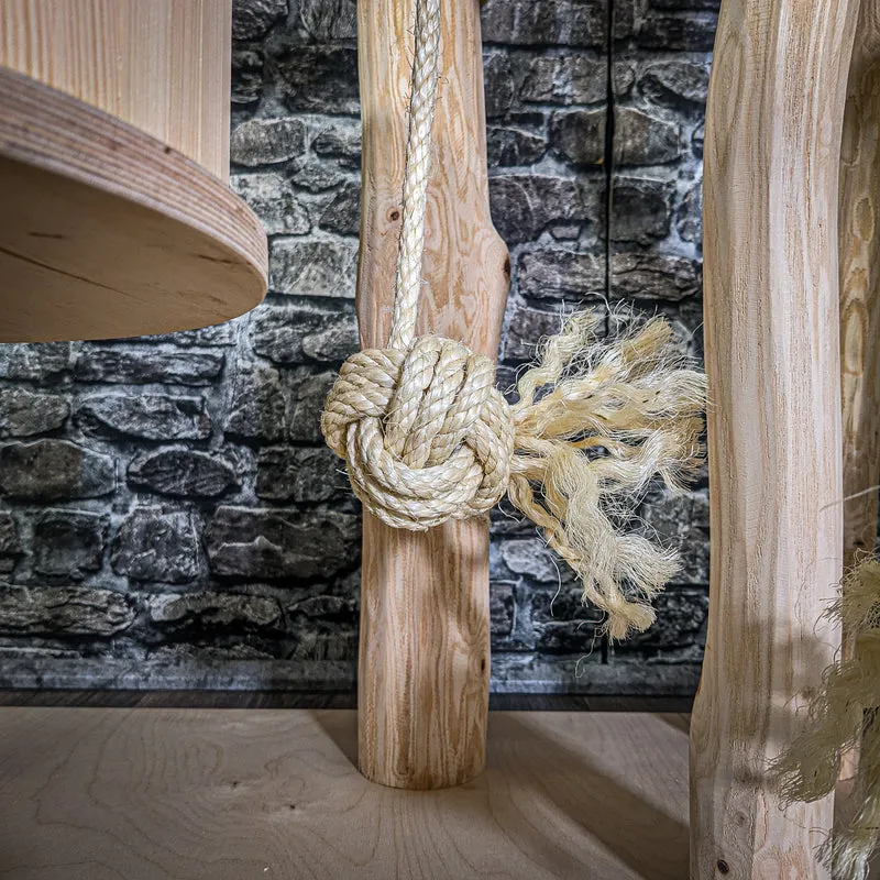 Naturkratzbaum 3093 Kratzbaum Natur Holz Design 160 cm hoch Katzenbaum