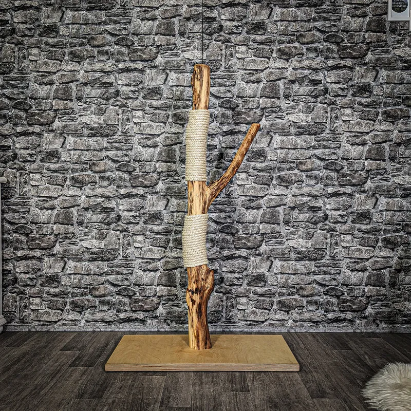 Kratzstamm 3087 Natur Holz Design Kratzbaum 120 cm hoch Naturkratzbaum