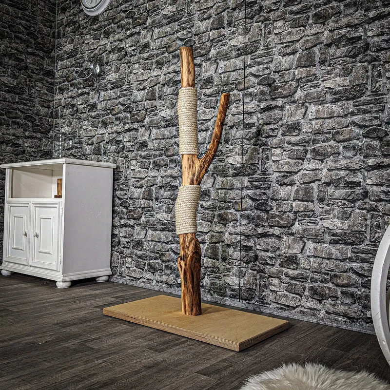 Kratzstamm 3087 Natur Holz Design Kratzbaum 120 cm hoch Naturkratzbaum
