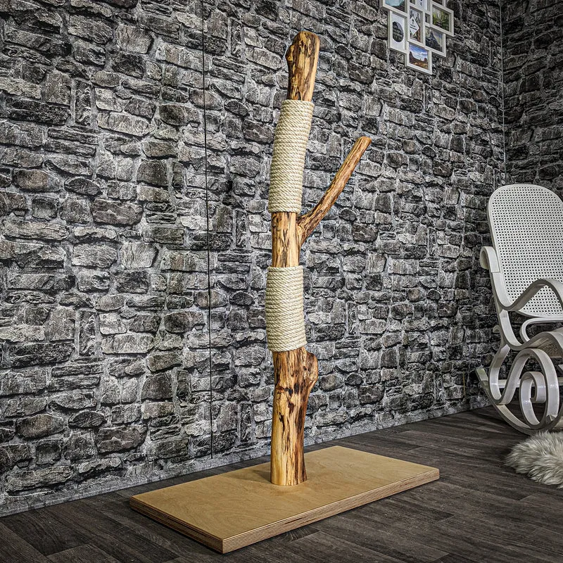 Kratzstamm 3087 Natur Holz Design Kratzbaum 120 cm hoch Naturkratzbaum