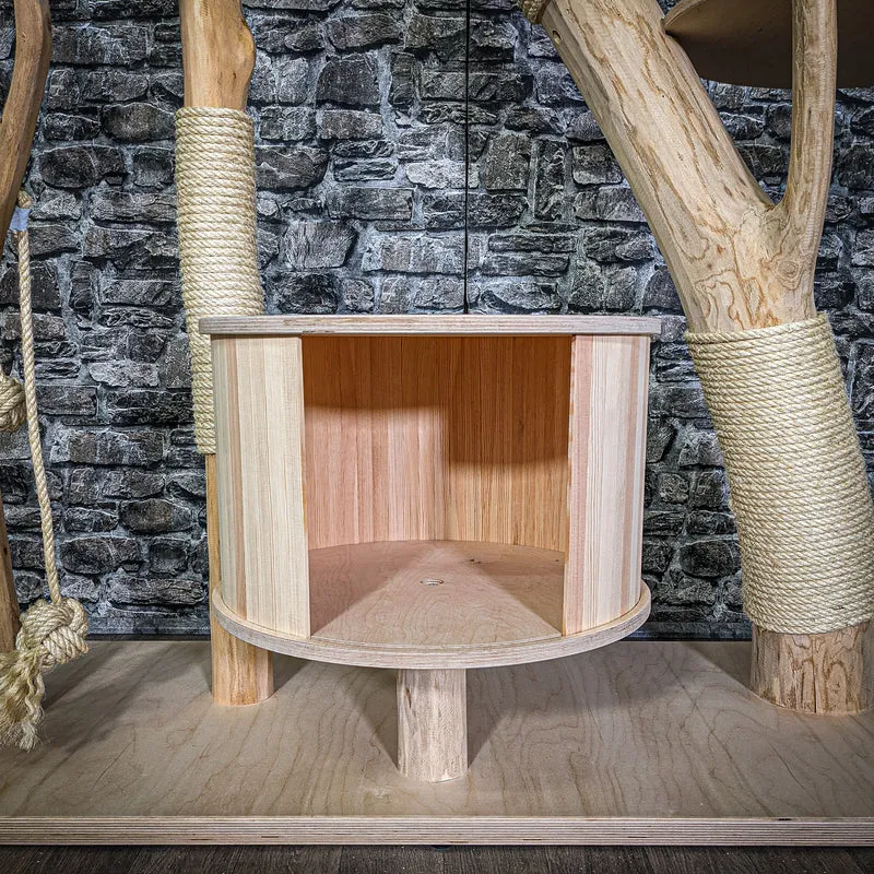 Naturkratzbaum 3086 Kratzbaum Natur Holz Design 183 cm hoch Katzenbaum