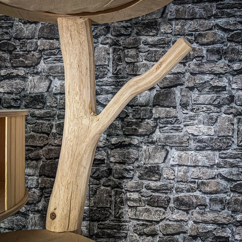 Naturkratzbaum 3079 Kratzbaum Natur Holz Design 220 cm hoch Katzenbaum