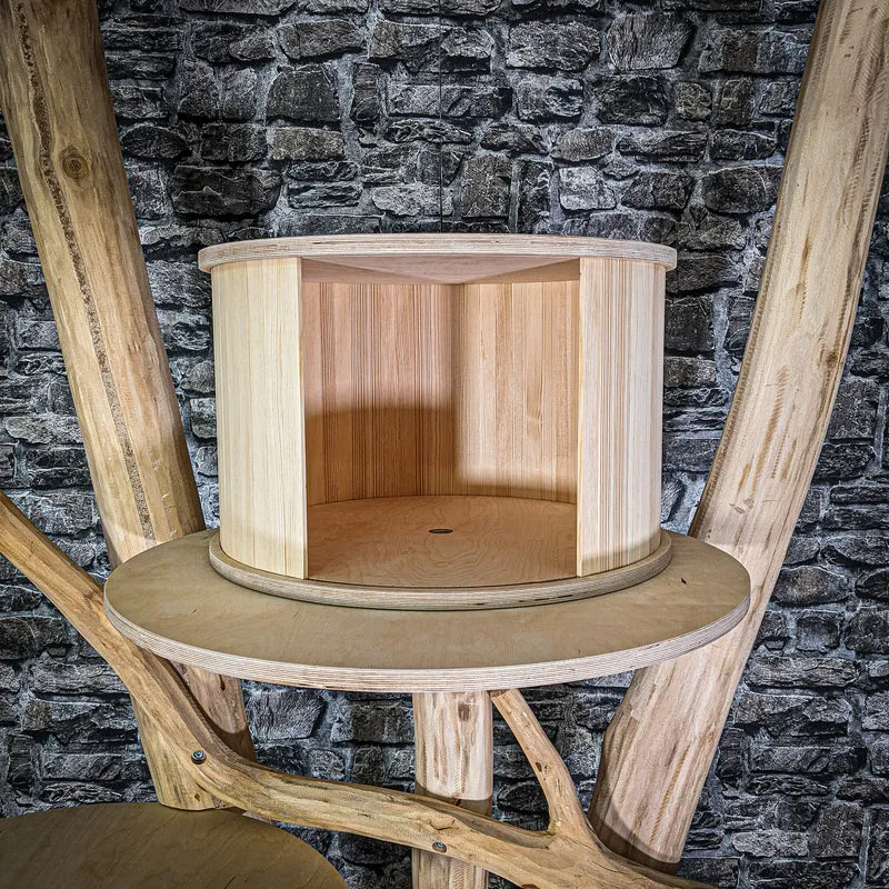 Naturkratzbaum 3078 Kratzbaum Natur Holz Design 225 cm hoch Katzenbaum