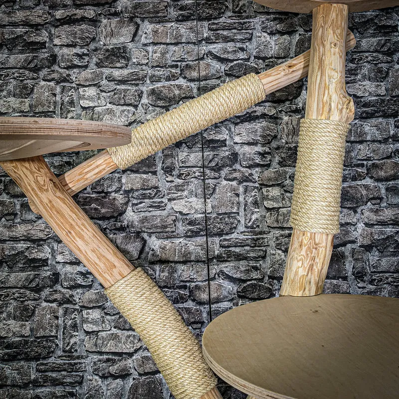 Naturkratzbaum 3077 Kratzbaum Natur Holz Design 191 cm hoch Katzenbaum