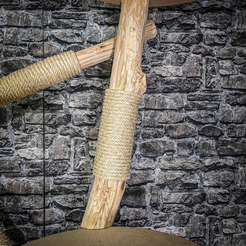 Naturkratzbaum 3077 Kratzbaum Natur Holz Design 191 cm hoch Katzenbaum