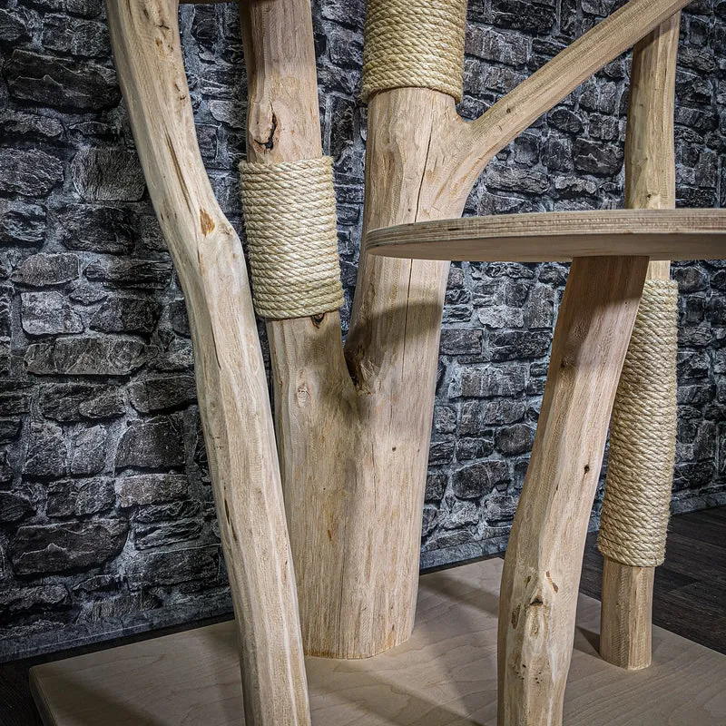 Naturkratzbaum 3075 Kratzbaum Natur Holz Design 175 cm hoch Katzenbaum
