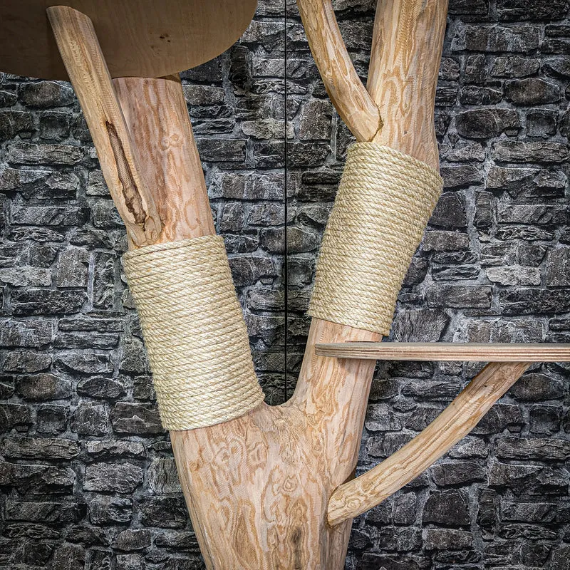 Naturkratzbaum 3073 Kratzbaum Natur Holz Design 210 cm hoch Katzenbaum