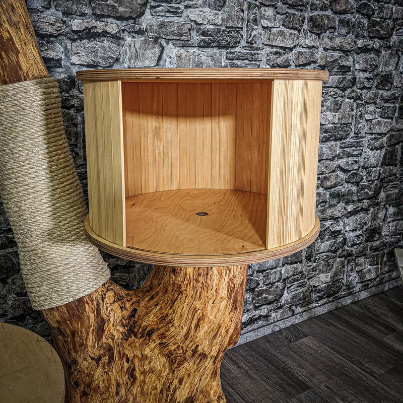 Naturkratzbaum 3072 Kratzbaum Natur Holz Design 120 cm hoch Katzenbaum