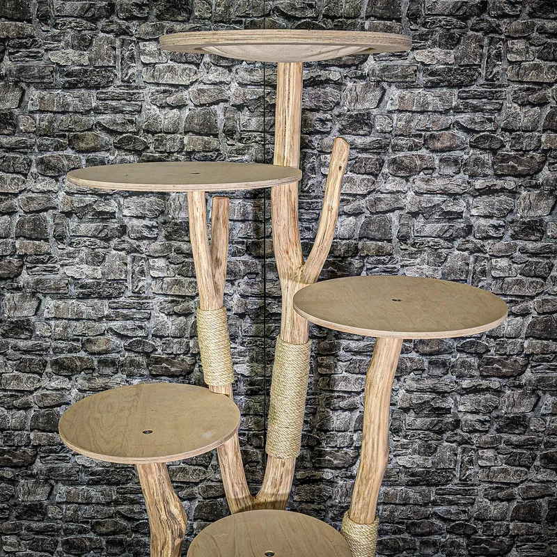 Naturkratzbaum 3069 Kratzbaum Natur Holz Design 175 cm hoch Katzenbaum