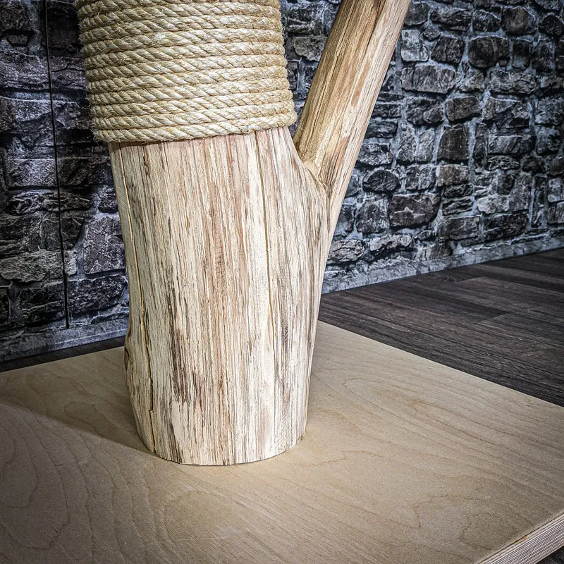 Naturkratzbaum 3062 Kratzbaum Natur Holz Design 85 cm hoch Katzenbaum