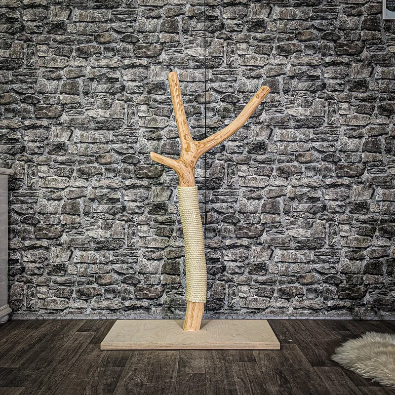 Kratzstamm 3050 Natur Holz Design Kratzbaum 120 cm hoch Naturkratzbaum