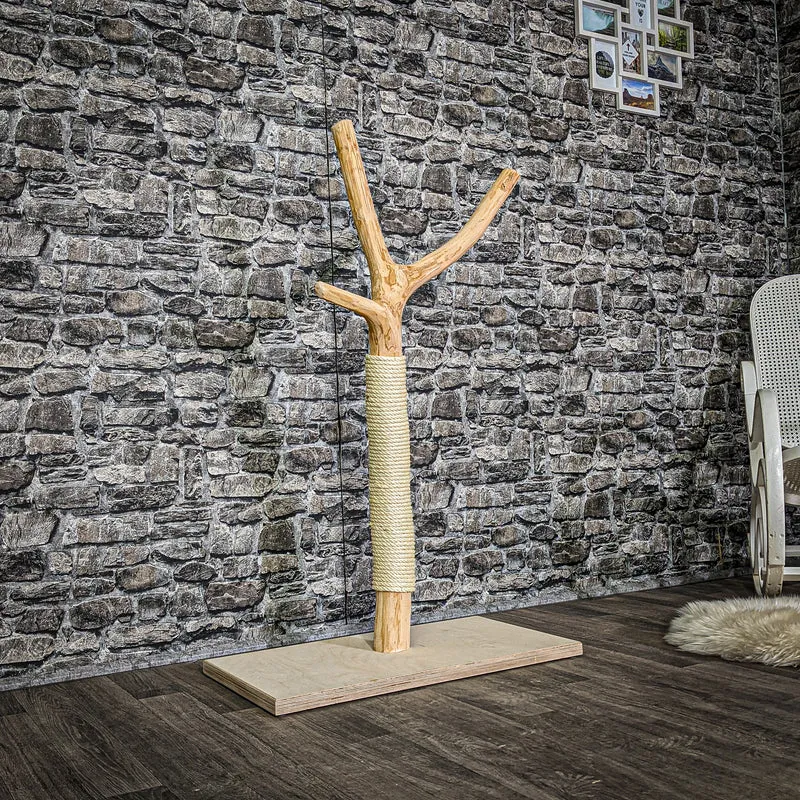 Kratzstamm 3050 Natur Holz Design Kratzbaum 120 cm hoch Naturkratzbaum