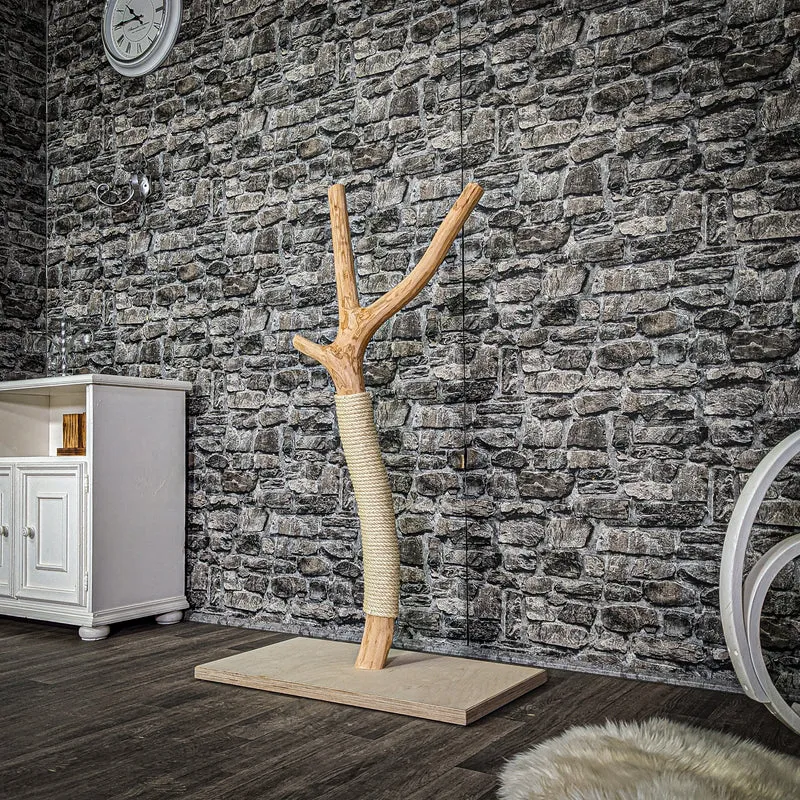 Kratzstamm 3050 Natur Holz Design Kratzbaum 120 cm hoch Naturkratzbaum