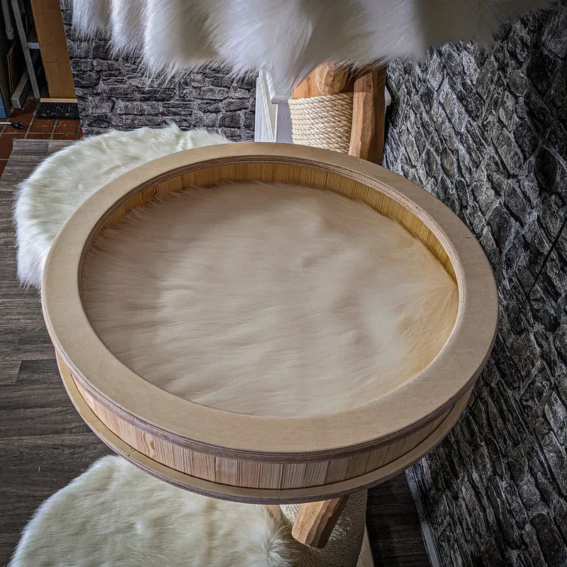 Naturkratzbaum 3038 Kratzbaum Natur Holz Design 175 cm hoch Katzenbaum