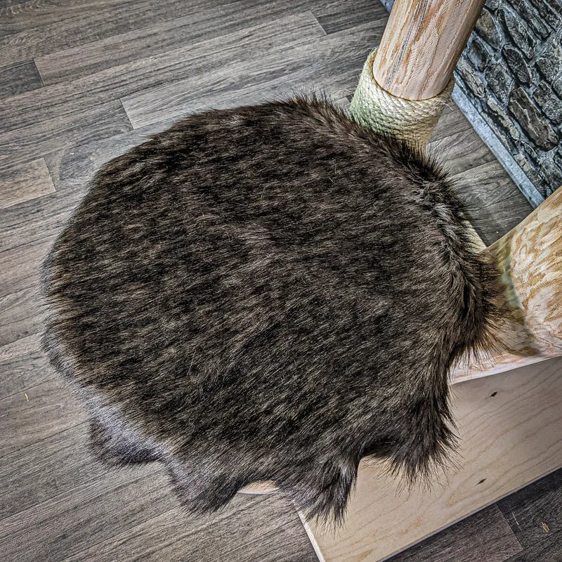 Naturkratzbaum 3037 Kratzbaum Natur Holz Design 130 cm hoch Katzenbaum
