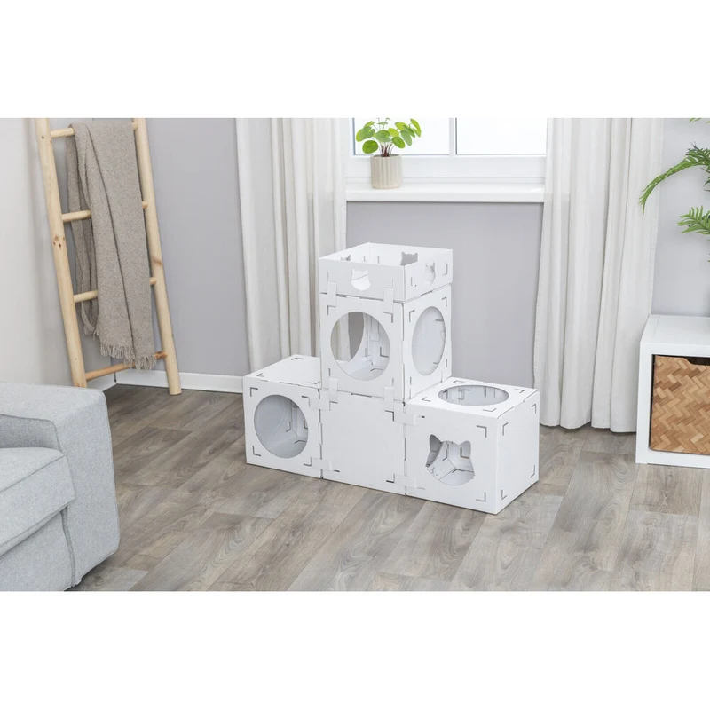 KittyPits Kartonburg für Katzen Casa Cara aus Pappe