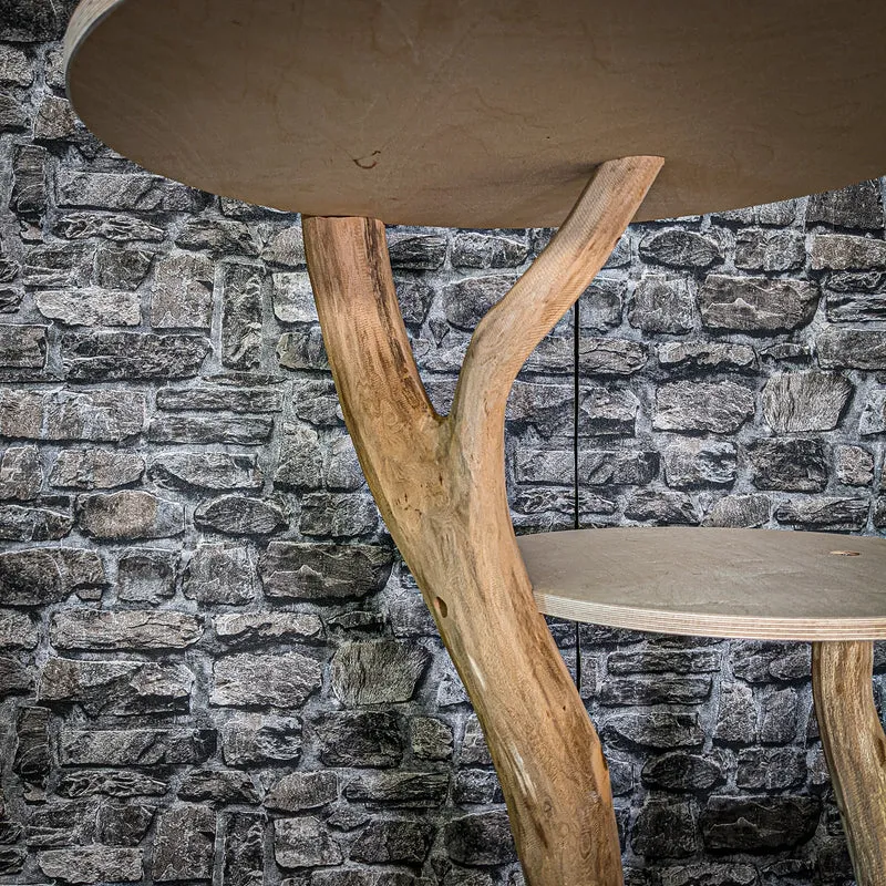 Naturkratzbaum 2973 Kratzbaum Natur Holz Design 145 cm hoch Katzenbaum