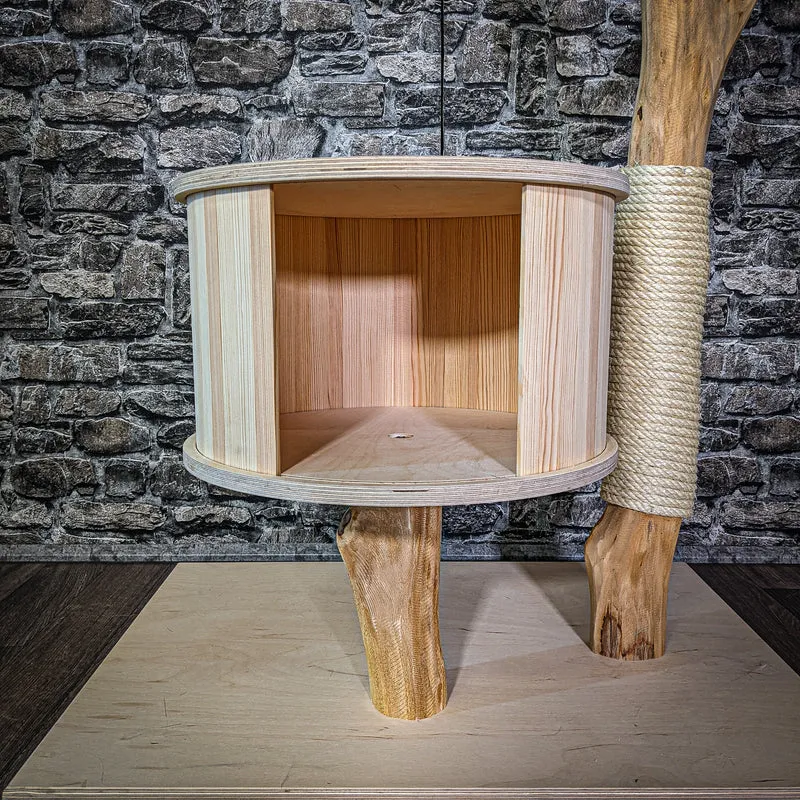 Naturkratzbaum 2972 Kratzbaum Natur Holz Design 160 cm hoch Katzenbaum