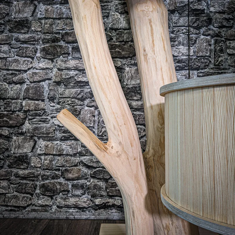 Naturkratzbaum 2971 Kratzbaum Natur Holz Design 146 cm hoch Katzenbaum
