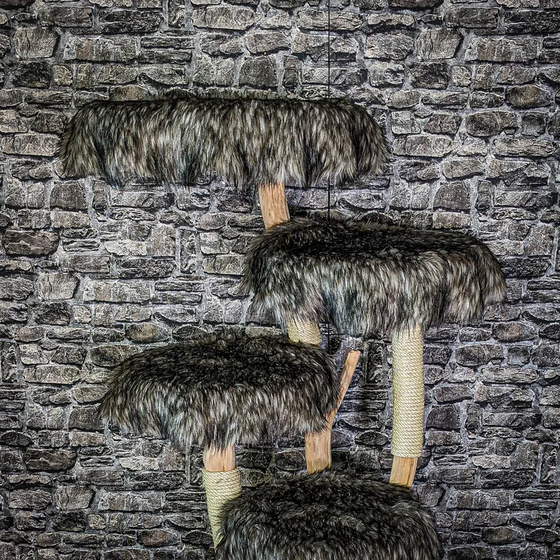 Naturkratzbaum 2968 Kratzbaum Natur Holz Design 144 cm hoch Katzenbaum