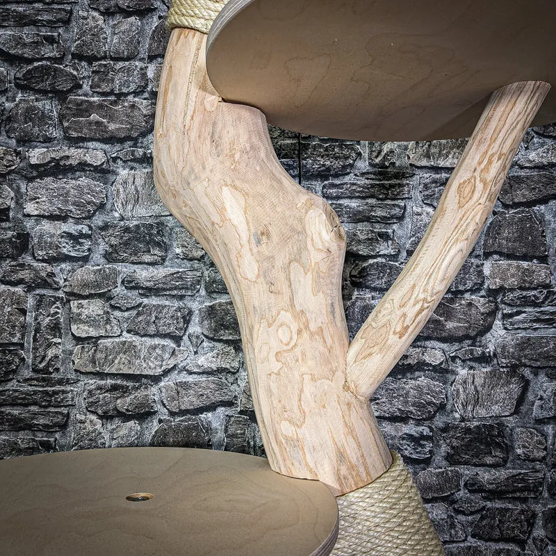 Naturkratzbaum 2966 Kratzbaum Natur Holz Design 170 cm hoch Katzenbaum