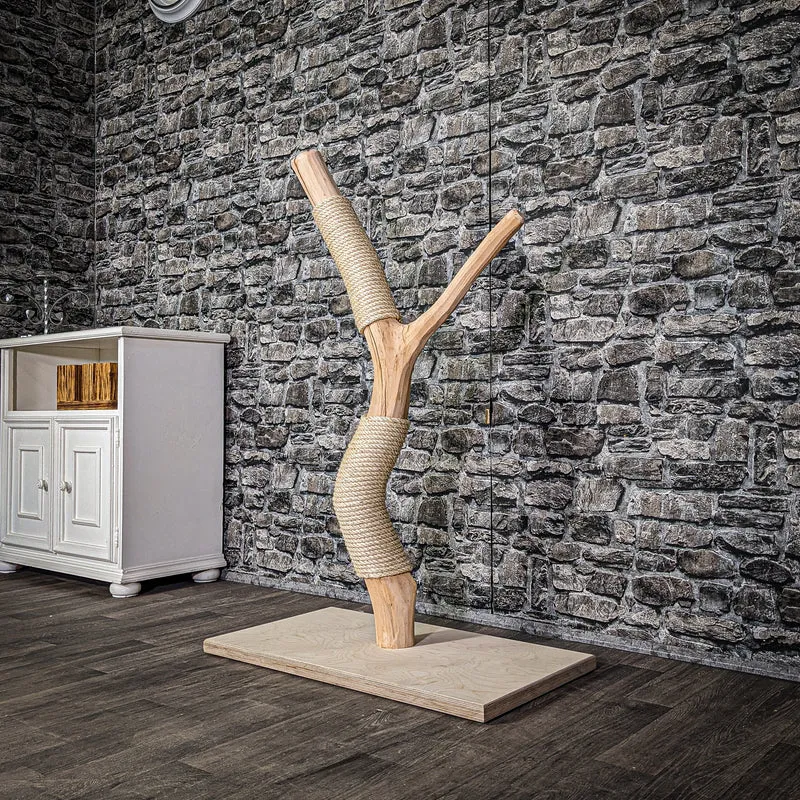Kratzstamm 115 cm hoch Natur Holz Design Kratzbaum 2962 Naturkratzbaum