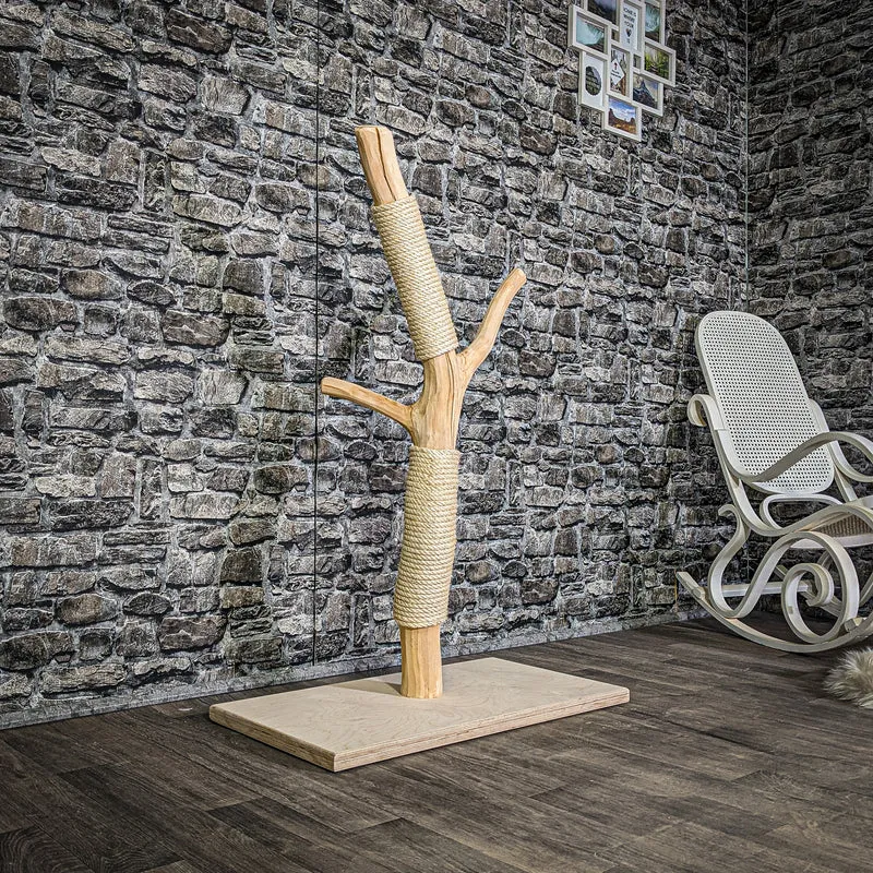 Kratzstamm 115 cm hoch Natur Holz Design Kratzbaum 2962 Naturkratzbaum