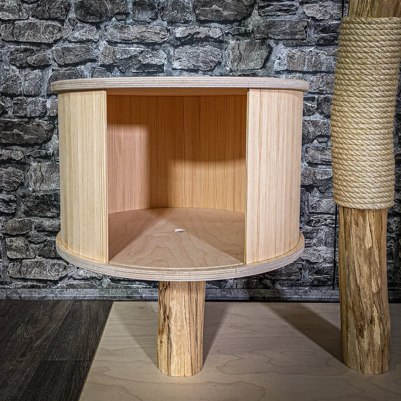 Naturkratzbaum 180 cm hoch Kratzbaum Natur Holz Design 2961 Katzenbaum