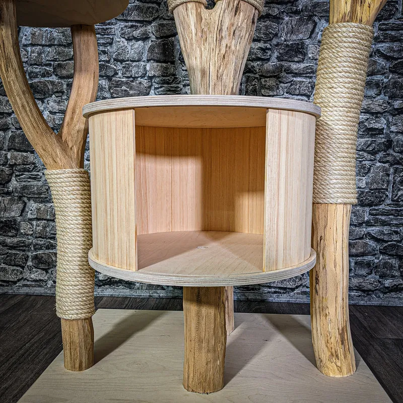 Naturkratzbaum 2952 Kratzbaum Natur Holz Design 228 cm hoch Katzenbaum
