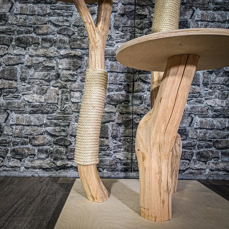 Naturkratzbaum 2951 Kratzbaum Natur Holz Design 172 cm hoch Katzenbaum